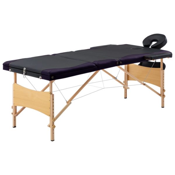 Massagetafel Inklapbaar 3 Zones Hout - Afbeelding 16