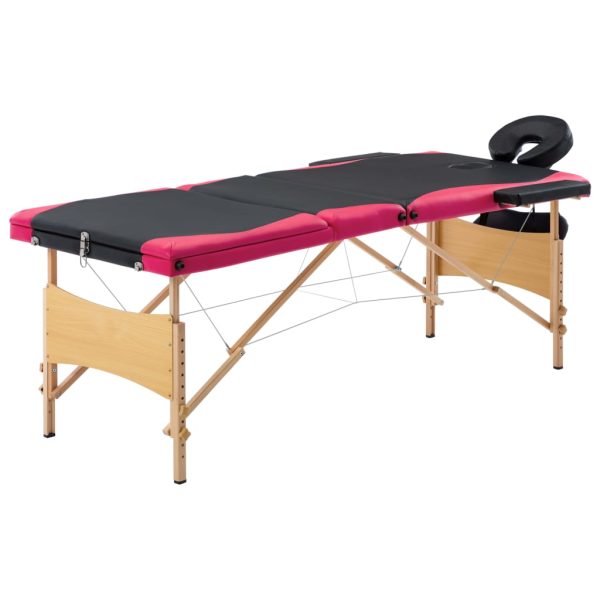 Massagetafel Inklapbaar 3 Zones Hout - Afbeelding 17