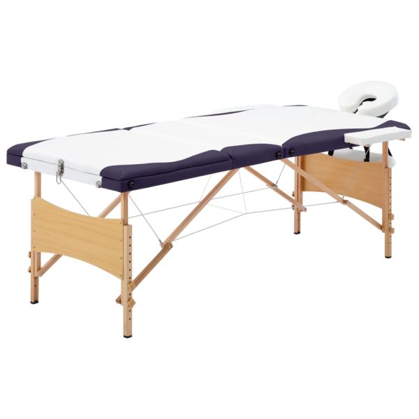 Massagetafel Inklapbaar 3 Zones Hout - Afbeelding 18