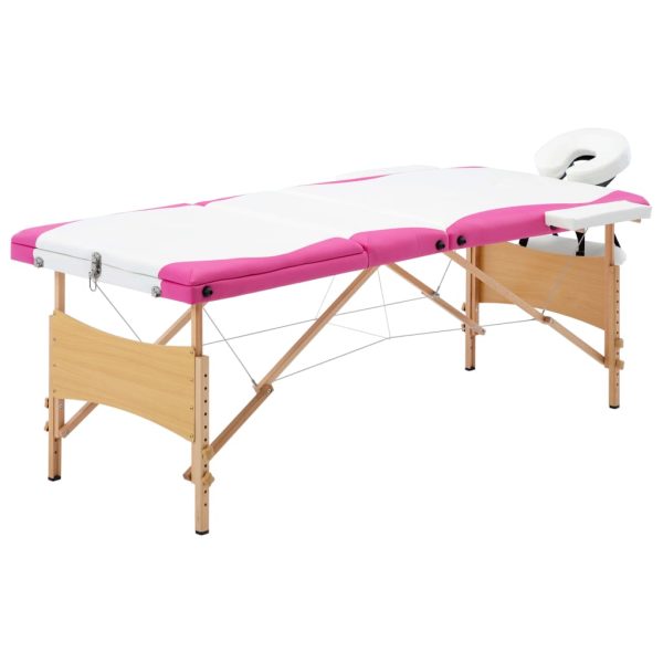 Massagetafel Inklapbaar 3 Zones Hout - Afbeelding 19