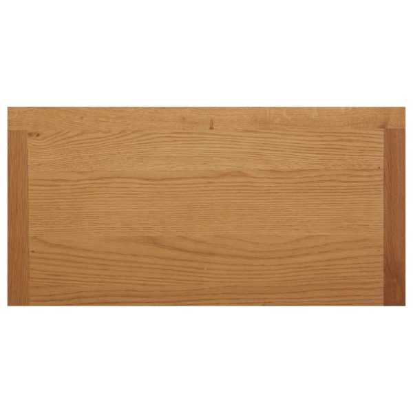 Kast 70X35X75 Cm Massief Eikenhout - Afbeelding 6