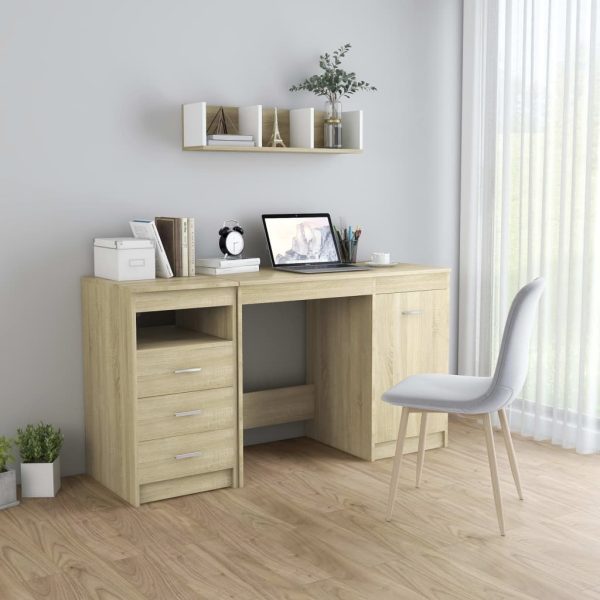 Bureau 140X50X76 Cm Bewerkt Hout - Afbeelding 15