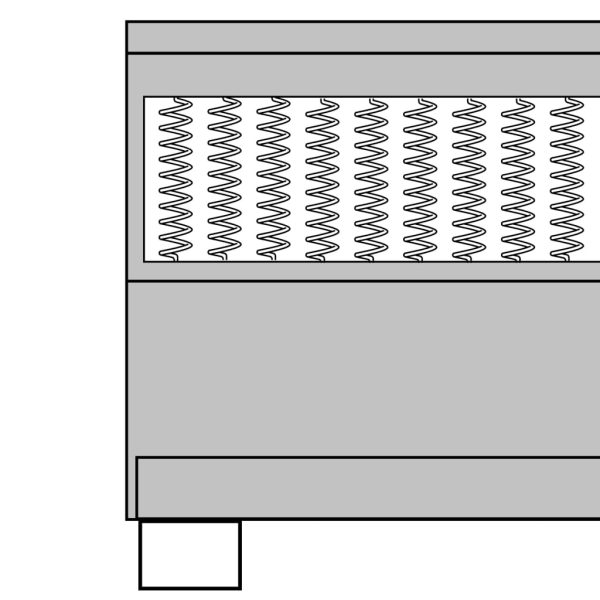 Boxspring Stof Donkergrijs - Afbeelding 10