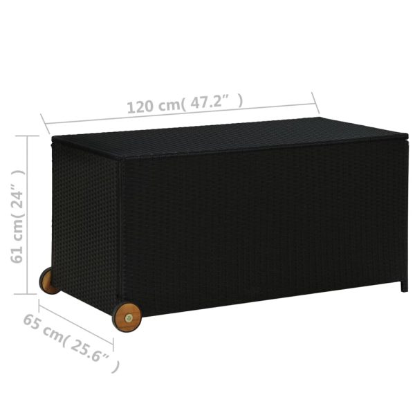 Tuinbox 120X65X61 Cm Poly Rattan - Afbeelding 8