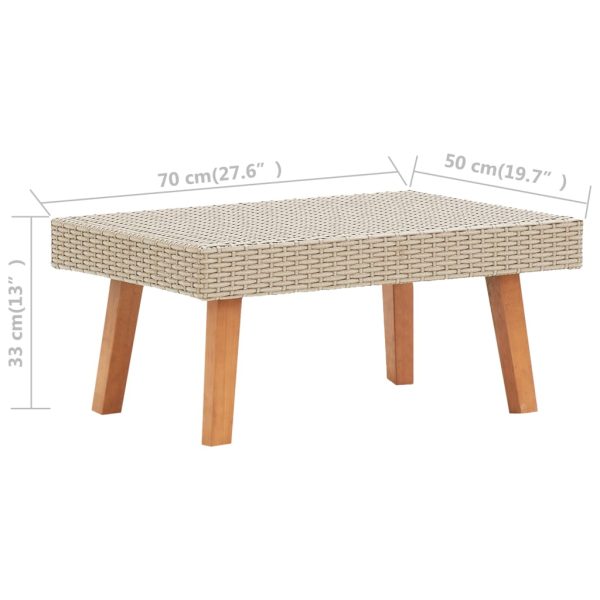 Loungeset Met Kussens Poly Rattan - Afbeelding 10