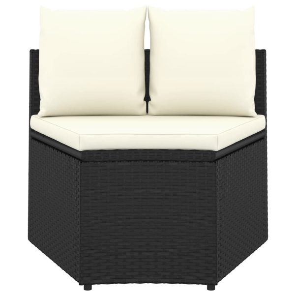 2-Delige Loungeset Met Kussens Poly Rattan - Afbeelding 2