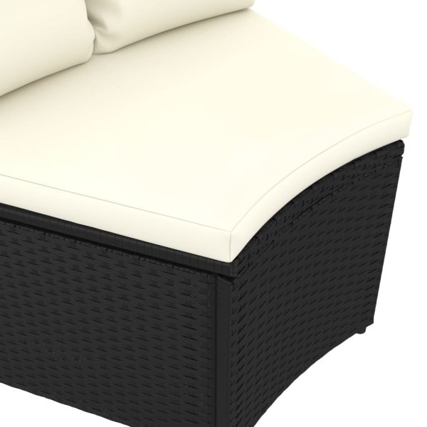 2-Delige Loungeset Met Kussens Poly Rattan - Afbeelding 5