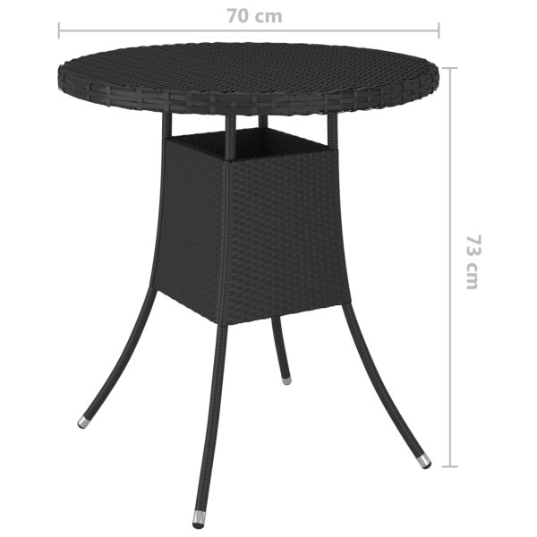 Tuintafel 70X70X73 Cm Poly Rattan - Afbeelding 5