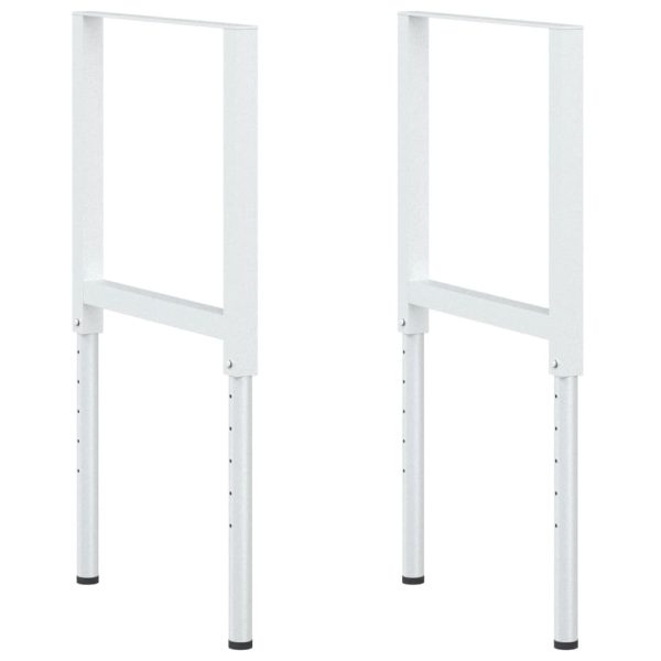 Werkbankframes Verstelbaar 55X(69-95,5) Cm Metaal Grijs - Afbeelding 2