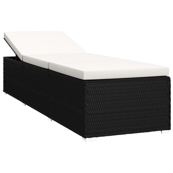 3-Delige Ligbeddenset Met Theetafel Poly Rattan - Afbeelding 4