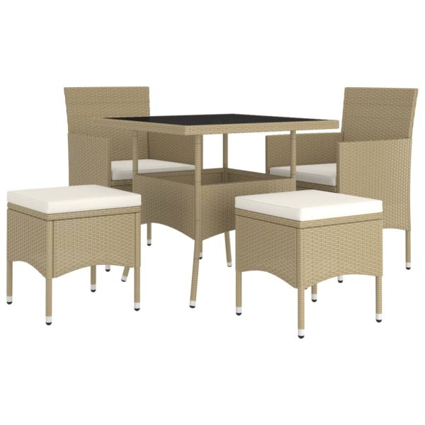 5-Delige Loungeset Poly Rattan - Afbeelding 3