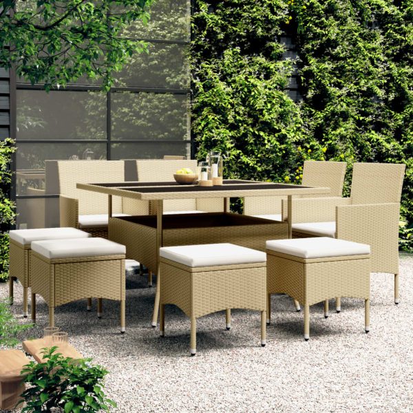 5-Delige Loungeset Poly Rattan - Afbeelding 14