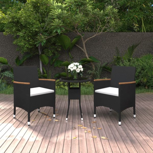 3-Delige Tuinset Poly Rattan