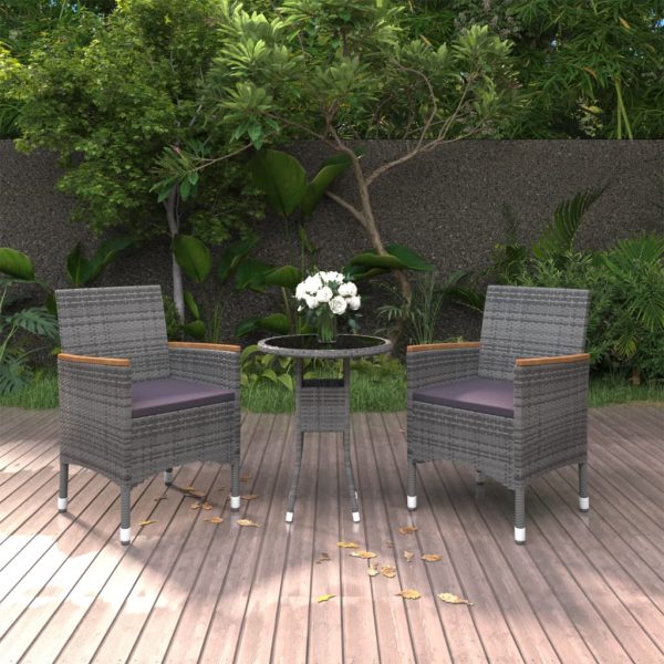 3-Delige Tuinset Poly Rattan - Afbeelding 9