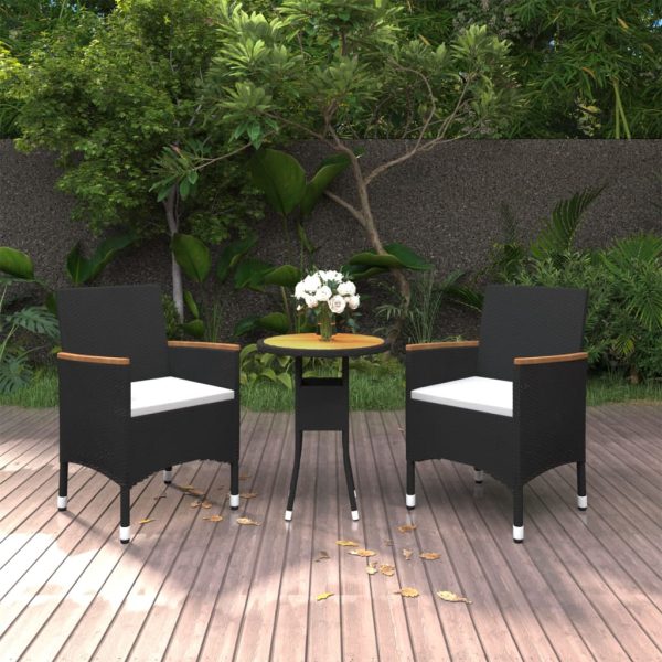 3-Delige Tuinset Poly Rattan