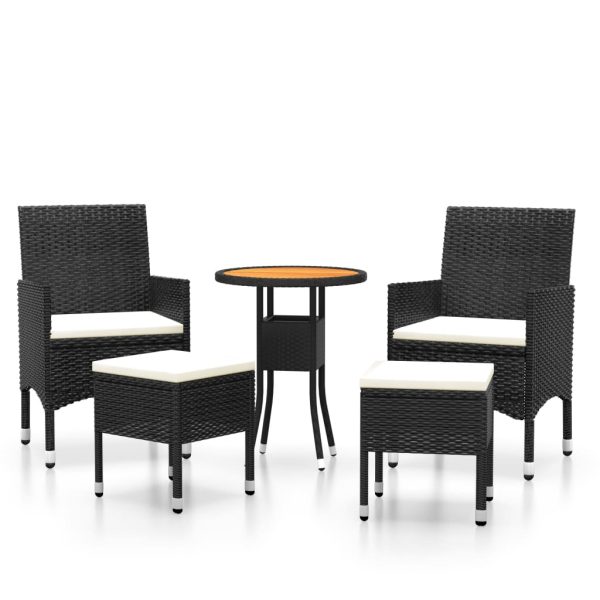 5-Delige Loungeset Poly Rattan - Afbeelding 2