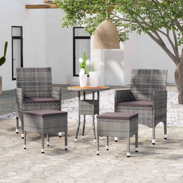 5-Delige Loungeset Poly Rattan - Afbeelding 10