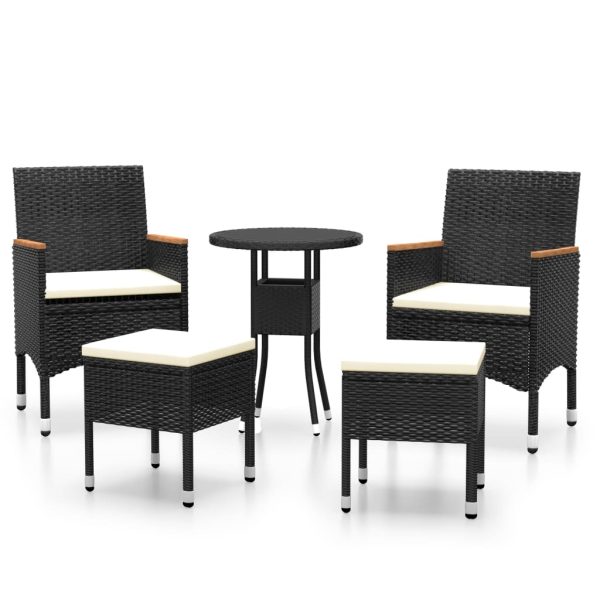 5-Delige Loungeset Poly Rattan - Afbeelding 2