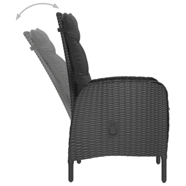 Bistroset Poly Rattan En Glas - Afbeelding 9