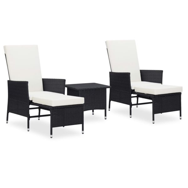 Loungeset Met Kussens Poly Rattan