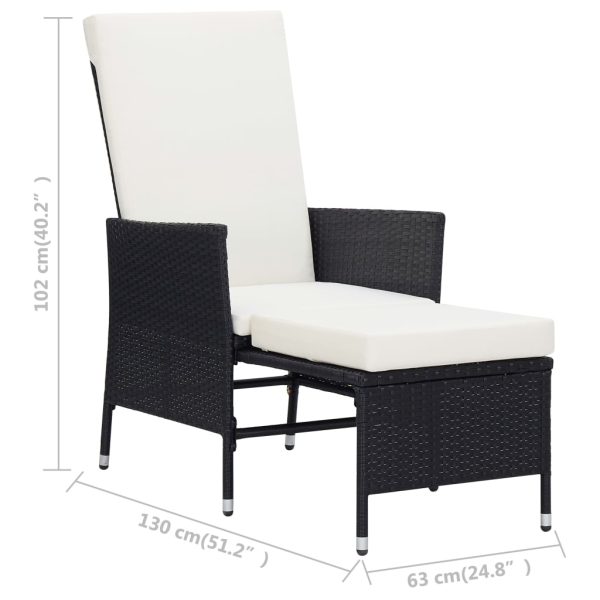 Loungeset Met Kussens Poly Rattan - Afbeelding 11