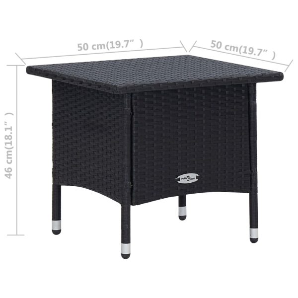 Loungeset Met Kussens Poly Rattan - Afbeelding 12