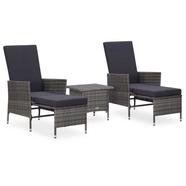 Loungeset Met Kussens Poly Rattan - Afbeelding 14