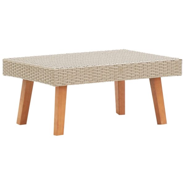 2-Delige Loungeset Met Kussens Poly Rattan - Afbeelding 3