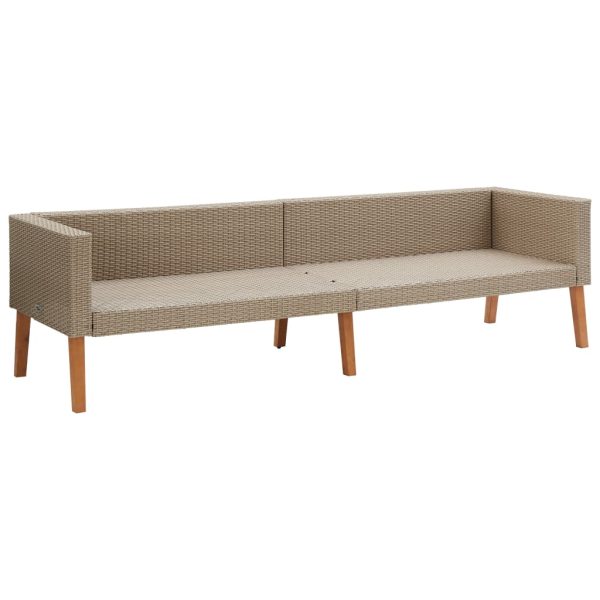 2-Delige Loungeset Met Kussens Poly Rattan - Afbeelding 8