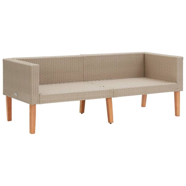 2-Delige Loungeset Met Kussens Poly Rattan - Afbeelding 4