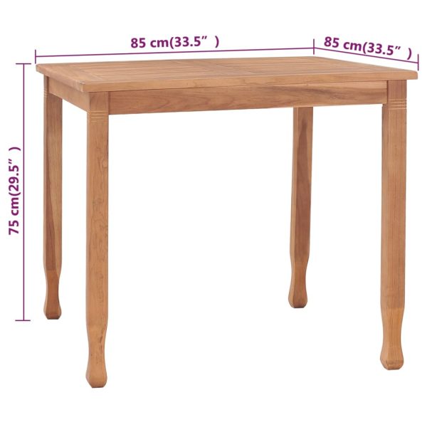 3-Delige Tuinset Massief Teakhout - Afbeelding 9