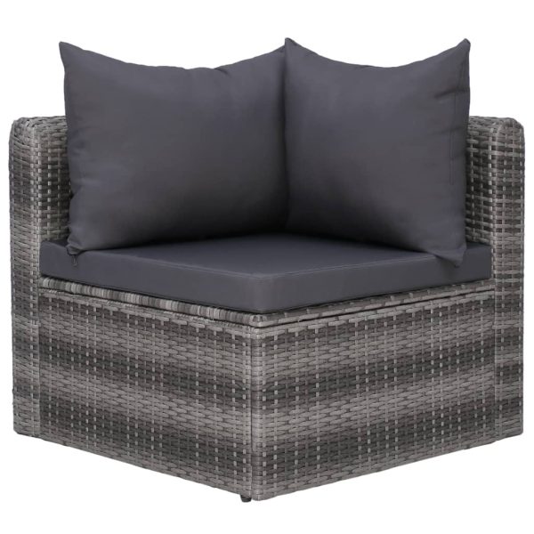 10-Delige Loungeset Met Kussens Poly Rattan - Afbeelding 7