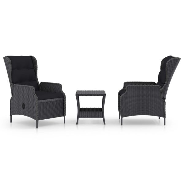 Loungeset Met Kussens Poly Rattan - Afbeelding 2