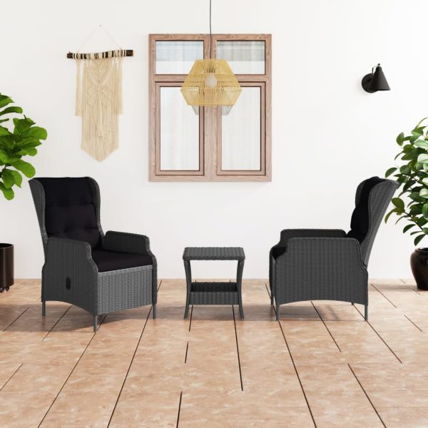 Loungeset Met Kussens Poly Rattan