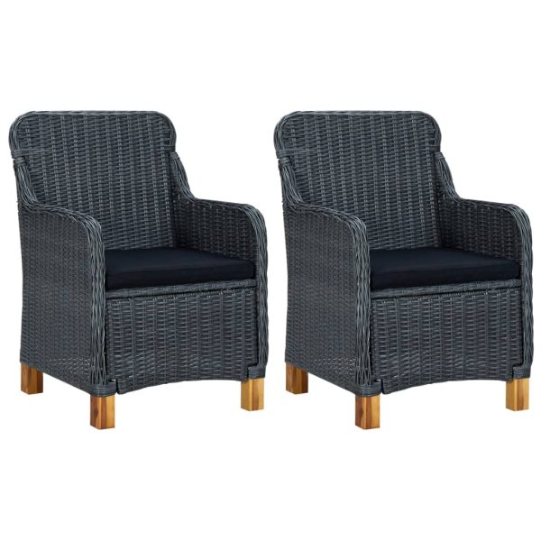 Loungeset Met Kussens Poly Rattan - Afbeelding 2