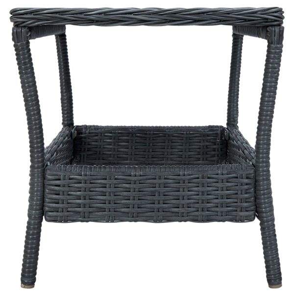 Loungeset Met Kussens Poly Rattan - Afbeelding 11