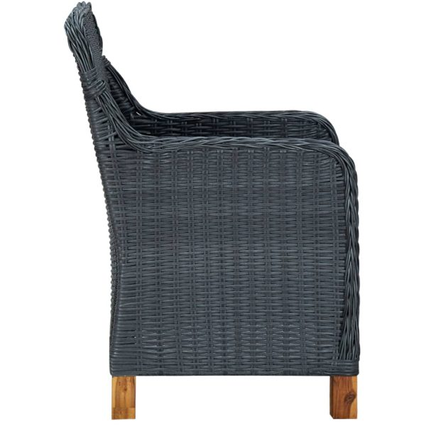 Loungeset Met Kussens Poly Rattan - Afbeelding 6