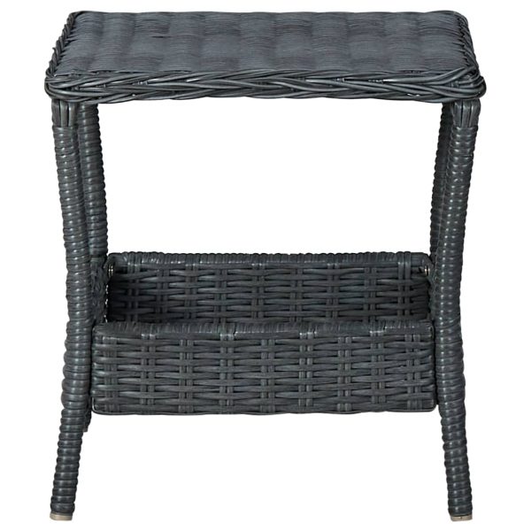 Loungeset Met Kussens Poly Rattan - Afbeelding 10