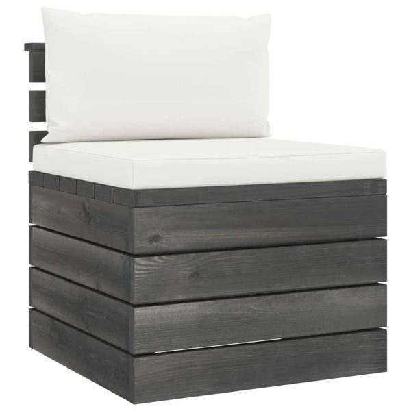 Loungeset Met Kussens Pallet Massief Grenenhout - Afbeelding 4