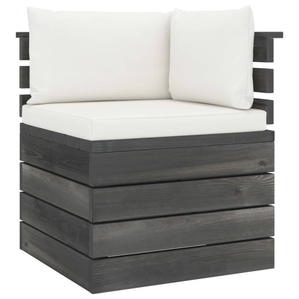 Loungeset Met Kussens Pallet Massief Grenenhout - Afbeelding 6