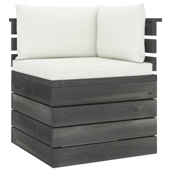 Loungeset Met Kussens Pallet Massief Grenenhout - Afbeelding 8