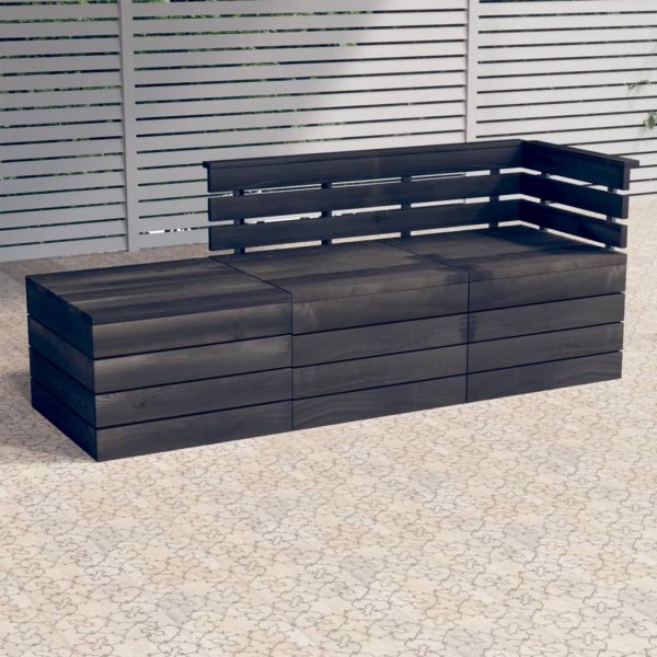 Loungeset Met Kussens Pallet Massief Grenenhout - Afbeelding 13