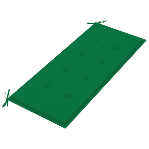 Tuinbank Met Kussen 120 Cm Bamboe Groen - Afbeelding 5