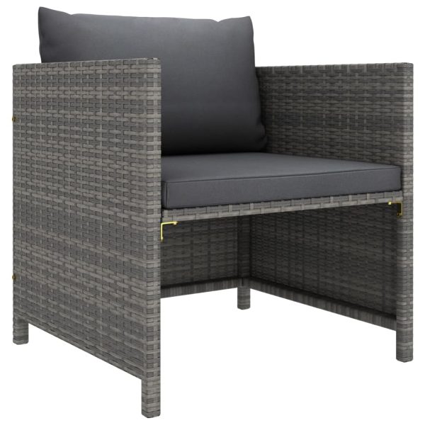 6-Delige Loungeset Met Kussens Poly Rattan - Afbeelding 7