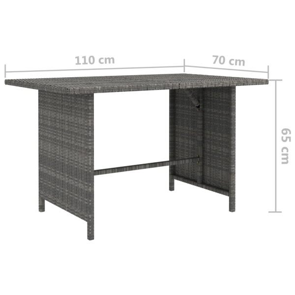 10-Delige Loungeset Met Kussens Poly Rattan - Afbeelding 10