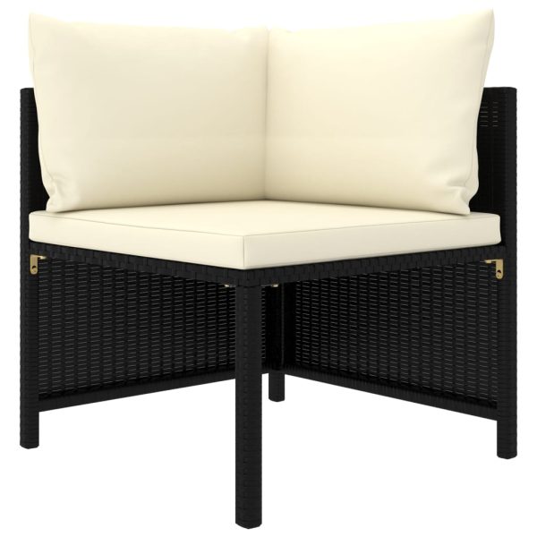 7-Delige Loungeset Met Kussens Poly Rattan - Afbeelding 3