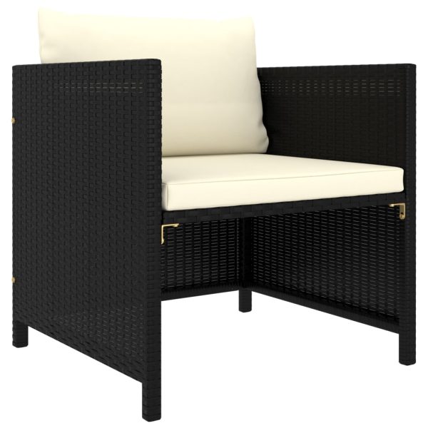 7-Delige Loungeset Met Kussens Poly Rattan - Afbeelding 7