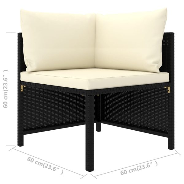 8-Delige Loungeset Met Kussens Poly Rattan - Afbeelding 9