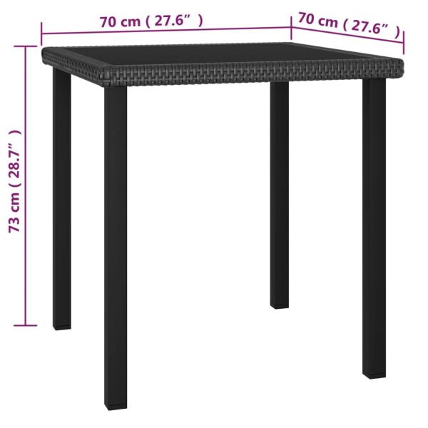 3-Delige Tuinset Poly Rattan - Afbeelding 10