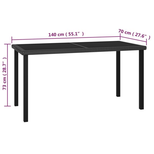 5-Delige Tuinset Poly Rattan - Afbeelding 11